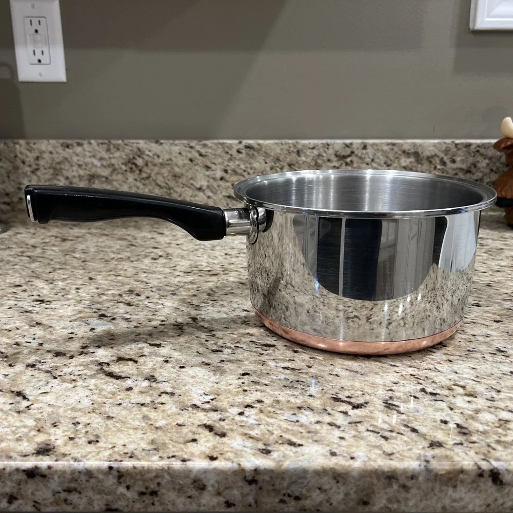 Vintage Sears Maid Of Honor Copper Bottom 2‎ Quart Pan No Lid